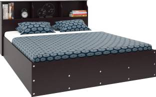 Housefull Engineered Wood Queen Bed With Storage
