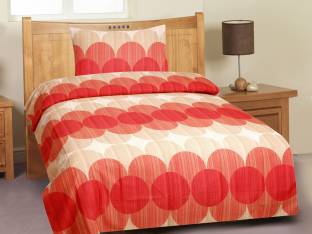 CURL UP Cotton Printed Single Bedsheet