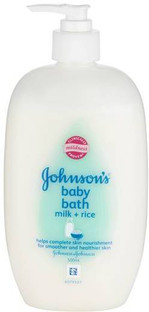 johnson's baby wash milk and rice