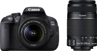 Canon EOS 700D (Body with EF S18 - 55 mm IS II and EF S55 - 250 mm IS II) DSLR Camera