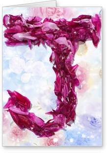 Lolprint J Alphabet Letter Name Greeting Card