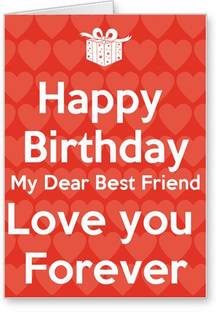 lolprint happy birthday best friend greeting card price in india