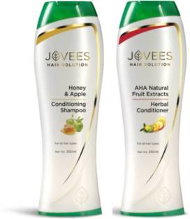 JOVEES Honey & Apple Conditioning Shampoo & Herbal Conditioner Combo