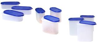 Tallboy Mahaware(micro oven safe) space saver containers blue Lid - 600 ml, 1200 ml, 1800 ml Polypropylene Food Storage