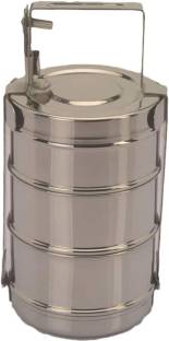 Ratna Exclusive Bombay Tiffin 10*3  - 280 ml Steel Grocery Container
