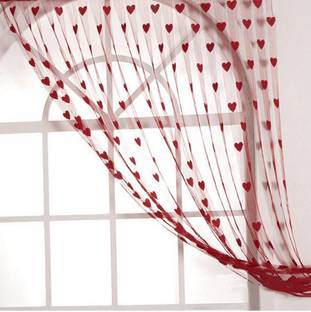 P S Decor 210 Cm 7 Ft Net Window Door Curtain Pack Of 2