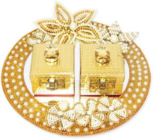 Anjalika Decorative Engagement Ring Tray 30 Cm Cloth Decorative