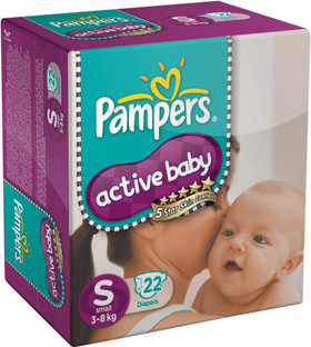 pampers active small