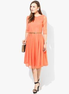 Women One Piece Orange Asymetric Party Dress At Rs 799 Flipkart Lowest Online Price Shoppingandcoupon Com