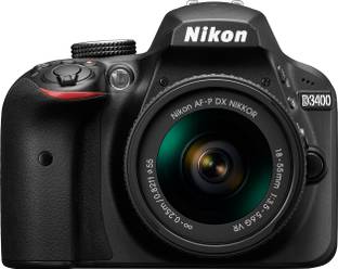 Nikon D3400 DSLR Camera Body with Single Lens: AF-P DX NIKKOR 18-55 mm f/3.5-5.6G VR Kit (16 GB SD Car...