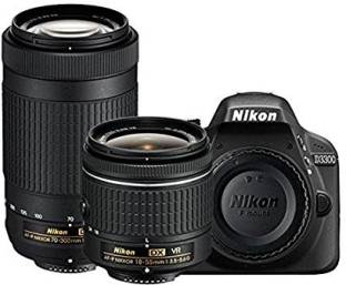 निकॉन D3300 DSLR कैमरा डी ज़ूम किट: वायुसेना-पी 18-55mm वी.आर. + वायुसेना-पी DX NIKKOR 70-300mm f / 4.5-6.3G प्रवर्तन निदेशालय वी.आर. किट लेंस