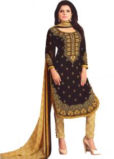 Women Shoppee Synthetic Printed Salwar Suit Dupatta Material