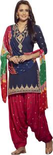 Kvsfab Cotton Embroidered Salwar Suit Dupatta Material