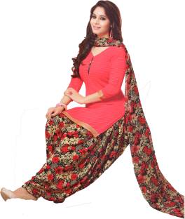 Women Shoppee Synthetic Printed Salwar Suit Dupatta Material