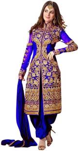 Bollywood Designer Georgette Self Design Semi-stitched Salwar Suit Dupatta Material