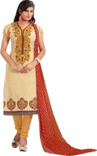 Fashion Ritmo Cotton Printed Semi-stitched Salwar Suit Dupatta Material