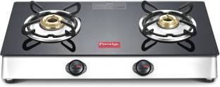 Prestige Marvel LP Gas Table with Glass Top Glass, Stainless Steel Manual Gas Stove