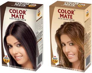 Color Mate Golden Copper Loght Blonde Golden Brown Hair