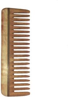 Ginni Marketing Ginni Medium Detangler Neem Wood Comb(6 inches)