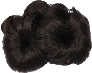 Wigowig Beautiful Black Messy Bun With Red Highlight Hair