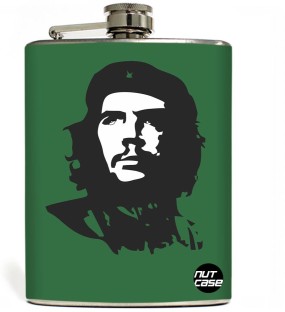 8 oz Stainless Steel Flask military tank silhouette