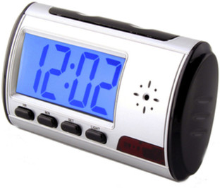 digital clock with spy camera