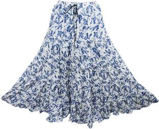 Indiatrendzs Printed Women's A-line Multicolor Skirt