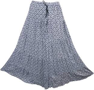 Indiatrendzs Printed Women's A-line Multicolor Skirt