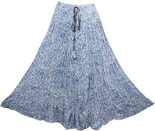 Indiatrendzs Printed Women's A-line Multicolor Skirt