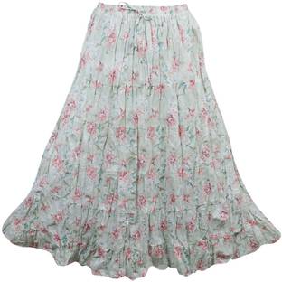 Indiatrendzs Printed Women's A-line Multicolor Skirt