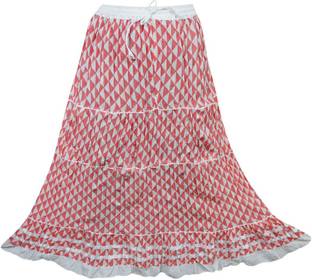 Indiatrendzs Printed Women's A-line Multicolor Skirt