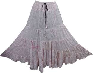 Indiatrendzs Printed Women's A-line Multicolor Skirt