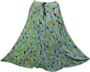 Indiatrendzs Printed Women's A-line Multicolor Skirt