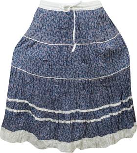 Indiatrendzs Printed Women's A-line Multicolor Skirt