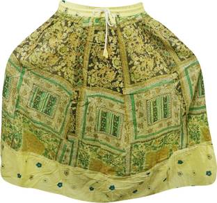 Indiatrendzs Printed Women's A-line Multicolor Skirt