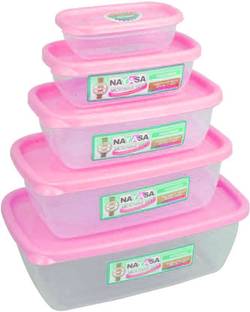 Decor 1600 Ml Plastic Fridge Container Grocery Container Spice