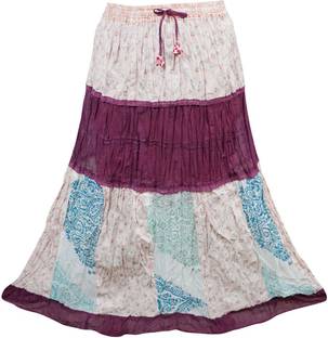 Indiatrendzs Printed Women's A-line Multicolor Skirt