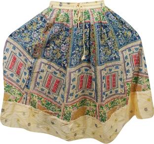 Indiatrendzs Printed Women's A-line Multicolor Skirt