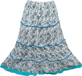 Indiatrendzs Printed Women's A-line Multicolor Skirt