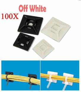 DIY Crafts Self Adhesive Nylon Cable Wire Zip Ties Mount Base+200pcs Nylon Cable  Wire Zip Ties Price in India - Buy DIY Crafts Self Adhesive Nylon Cable Wire  Zip Ties Mount Base+200pcs