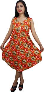 Indiatrendzs Women's A-line Multicolor Dress