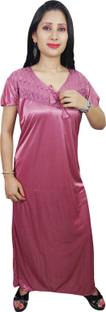 Indiatrendzs Women's Nighty with Robe