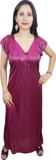 Indiatrendzs Women's Nighty with Robe