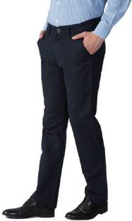 Urbano Fashion Slim Fit Men's Dark Blue Trousers