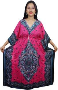 Indiatrendzs Printed Light Viscose Women's Kaftan