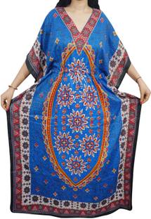 Indiatrendzs Printed Light Viscose Women's Kaftan