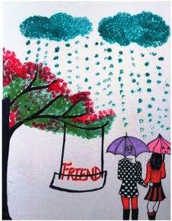 Rmantra Hand Painted With Cotton Buds Greeting Card Price In India Buy Rmantra Hand Painted With Cotton Buds Greeting Card Online At Flipkart Com