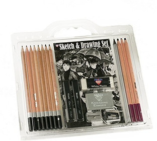 Medium 12 Count 34214 Metal Tin Derwent Graphic Drawing Pencils