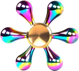 Vibex Rainbow Unicorn Fidget Toy Finger Hand Spinners With Metal