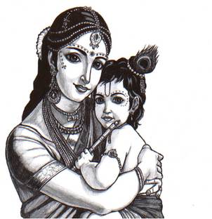 Drawing Skill Krishna Yashoda Drawing Yashoda krishna bal krishna krishna leela cute krishna shree krishna krishna art radhe krishna lord. drawing skill krishna yashoda drawing